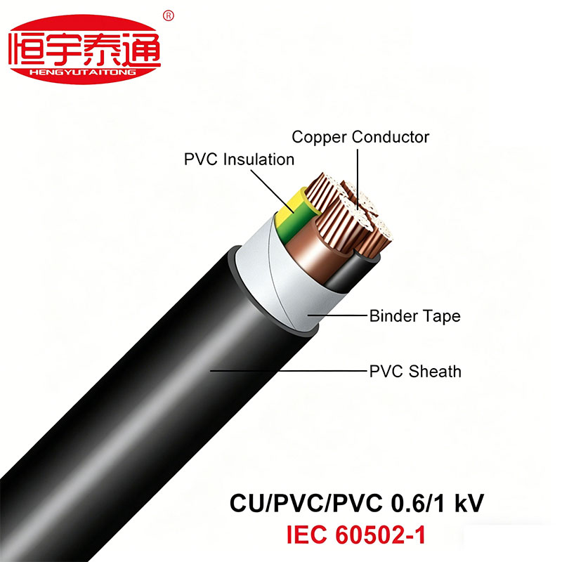 NYY Aşağı gərginlikli Mis Keçirici PVC İzolyasiyalı Elektrik kabeli