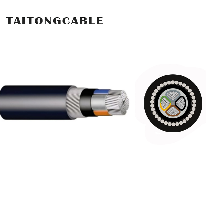 Aşağı Gərginlikli 2‑5‑Nüvə SWA Polad‑Milli‑Zirehli Alüminium PVC‑İzolyasiyalı PVC‑Qabılı Elektrik Kabelləri